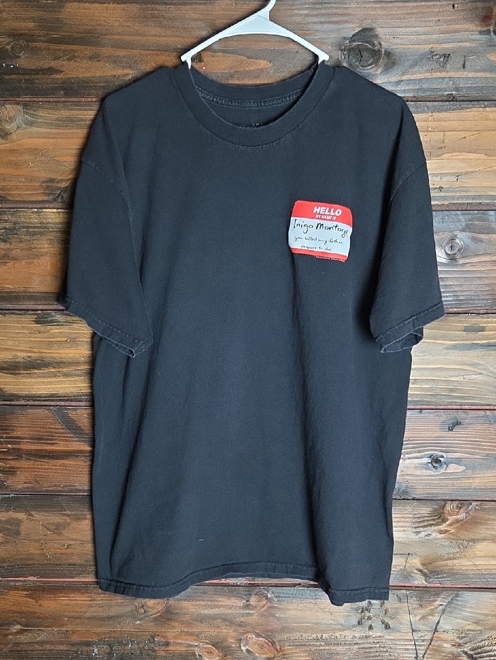 Mens Humour Black Graphic Pocket-Print Men's T-Shirt Princess Bride XL